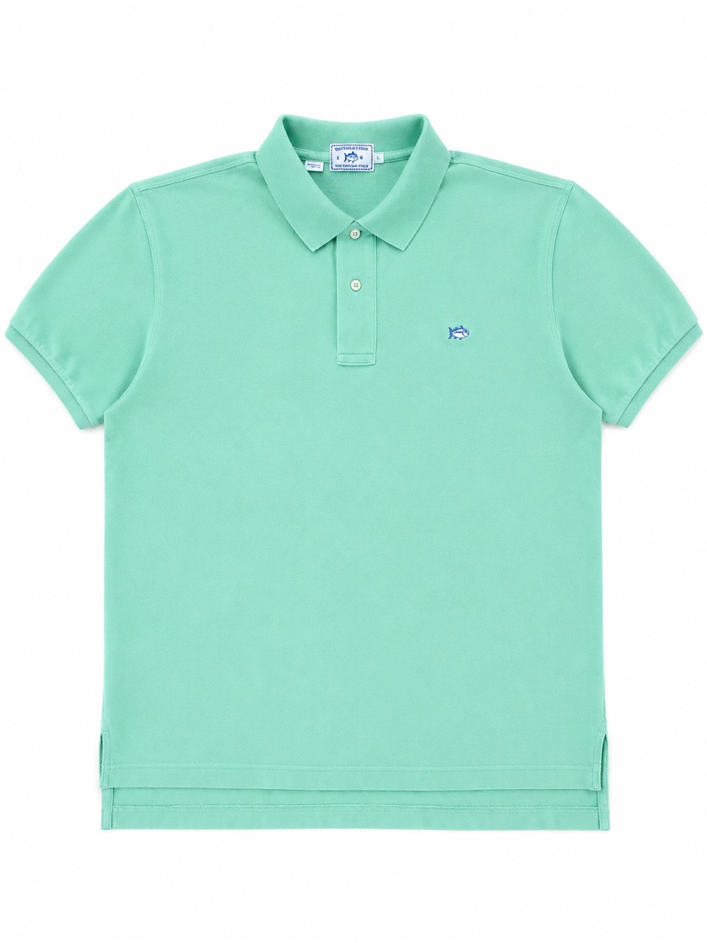 Southern Tide Skipjack Polo Men’s Large Seafoam Green Cotton Stretch